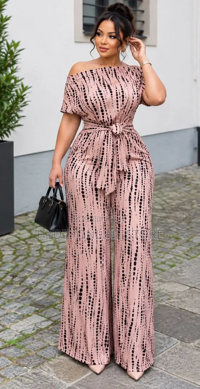 Trendy Animal Print Short-Sleeved Jumpsuit