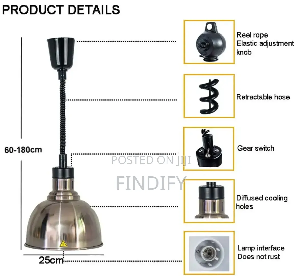 Flexible Food Warmer Light Kitchen Heat Lamps Electric