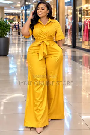 Elegant Satin Short-Sleeved Jumpsuit