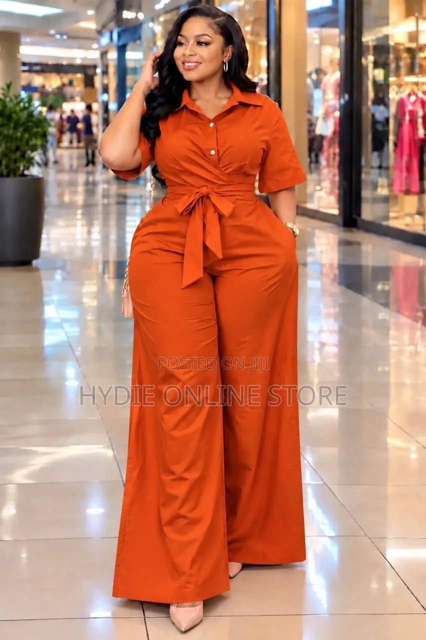Elegant Satin Short-Sleeved Jumpsuit