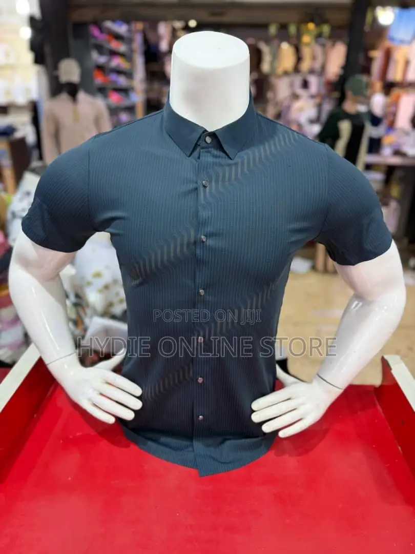 Elegant Short-Sleeved Detailed Striped tShirt