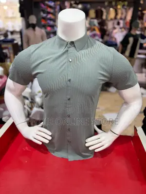 Elegant Short-Sleeved Detailed Striped tShirt