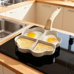 4-Hole Non-Stick Heart Shaped Breakfast Egg Pancake Pan