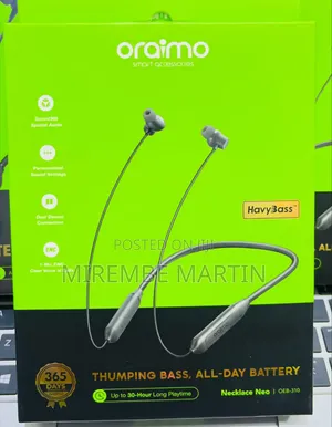 Oraimo Necklace Neo | Upto 30hrs Playtime | HeavyBass -
