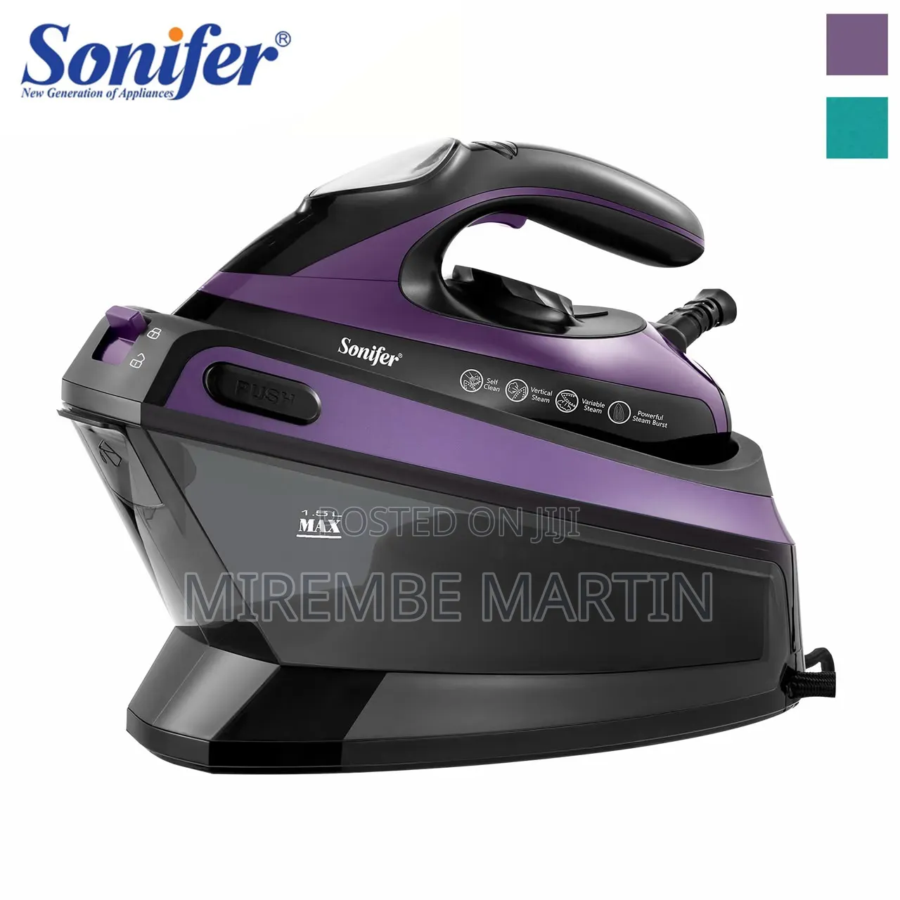 The Sonifer SF-9112 Electric Steam Iron and Cordless Steam Station.