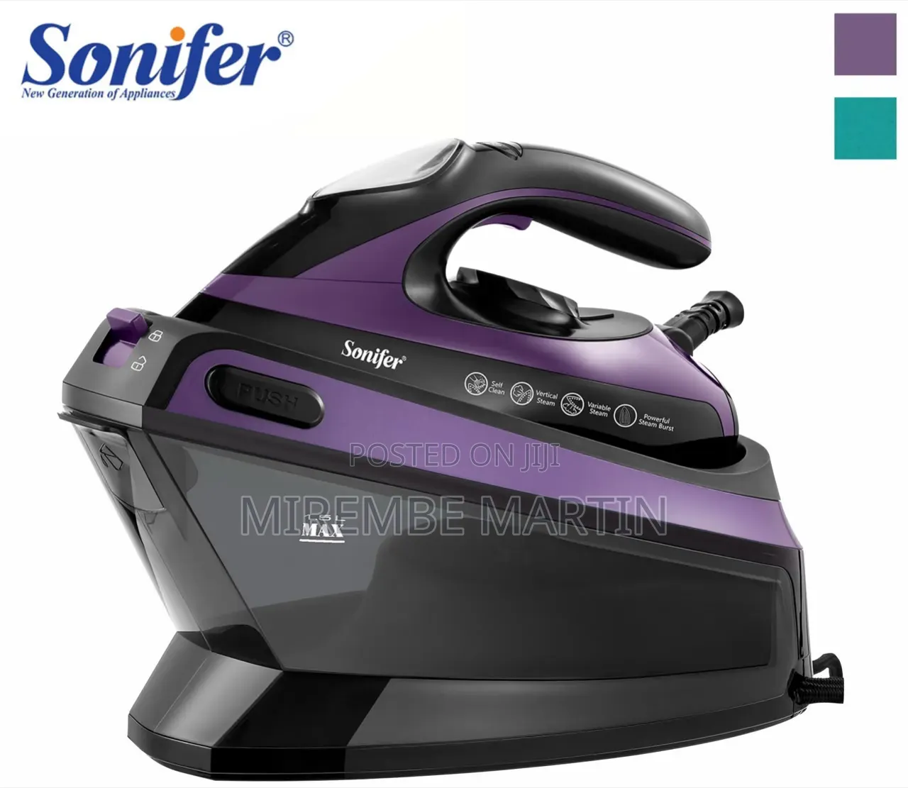 The Sonifer SF-9112 Electric Steam Iron and Cordless Steam Station.