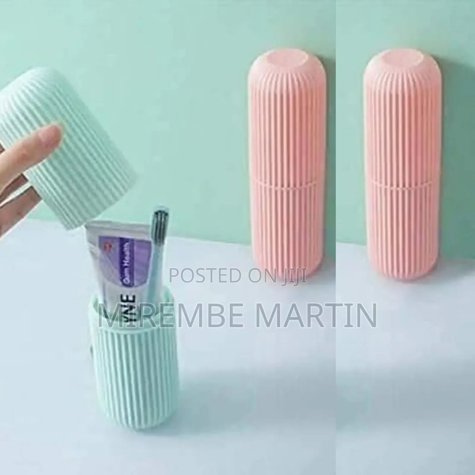 Portable Travel Toothbrush and Toothpaste Holder Case