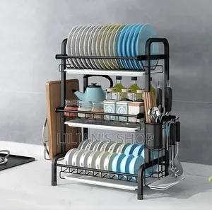 3 Tier Extra Large Carbon Steel Dish Rack