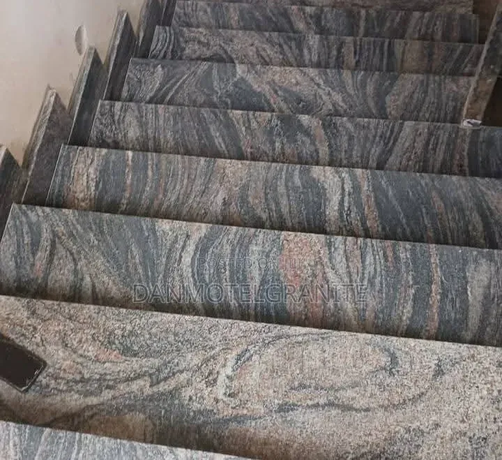 Wave Gary Granite Staircase – Premium Natural Granite Steps