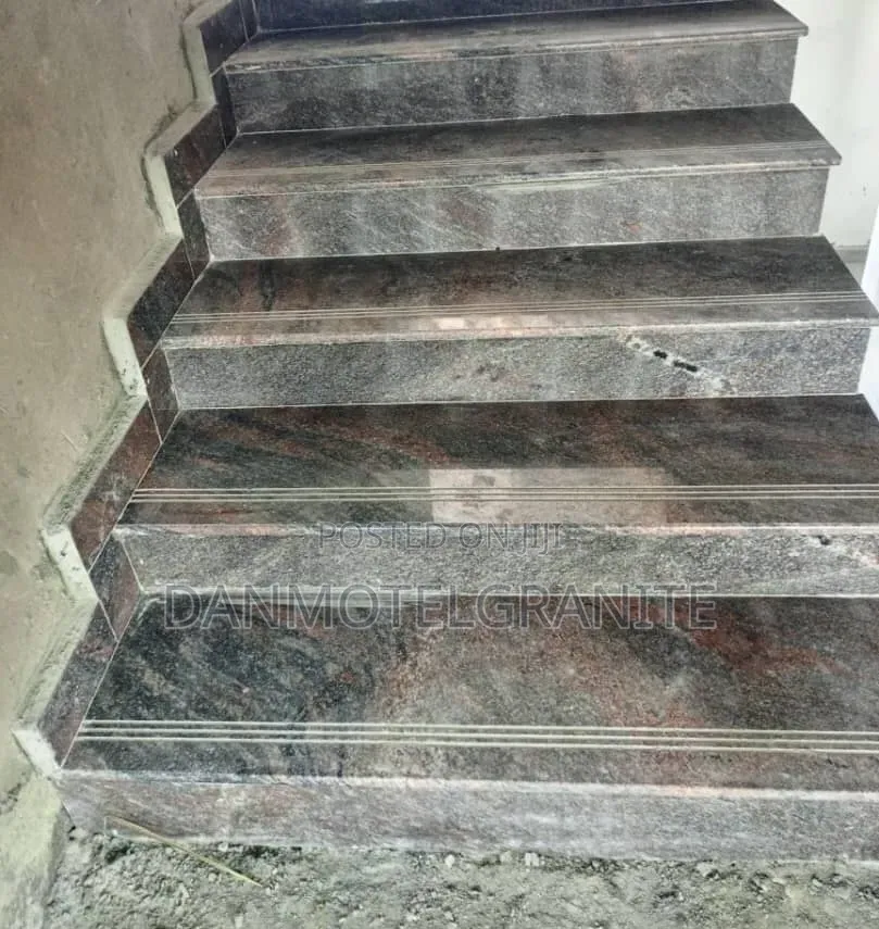 Wave Gary Granite Staircase – Premium Natural Granite Steps