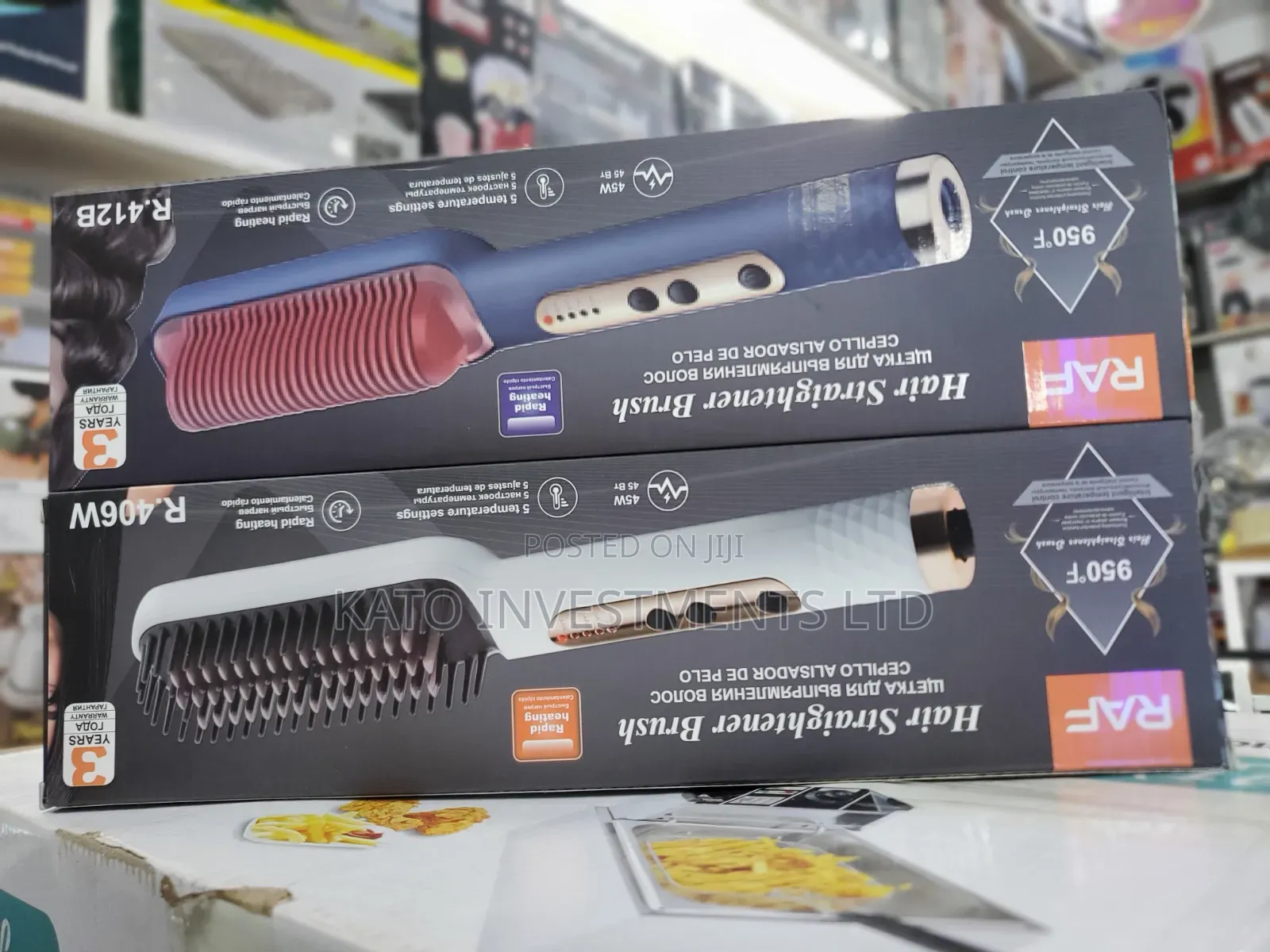 RAF Hair Straightener Brush 45W Hair Styling Brush