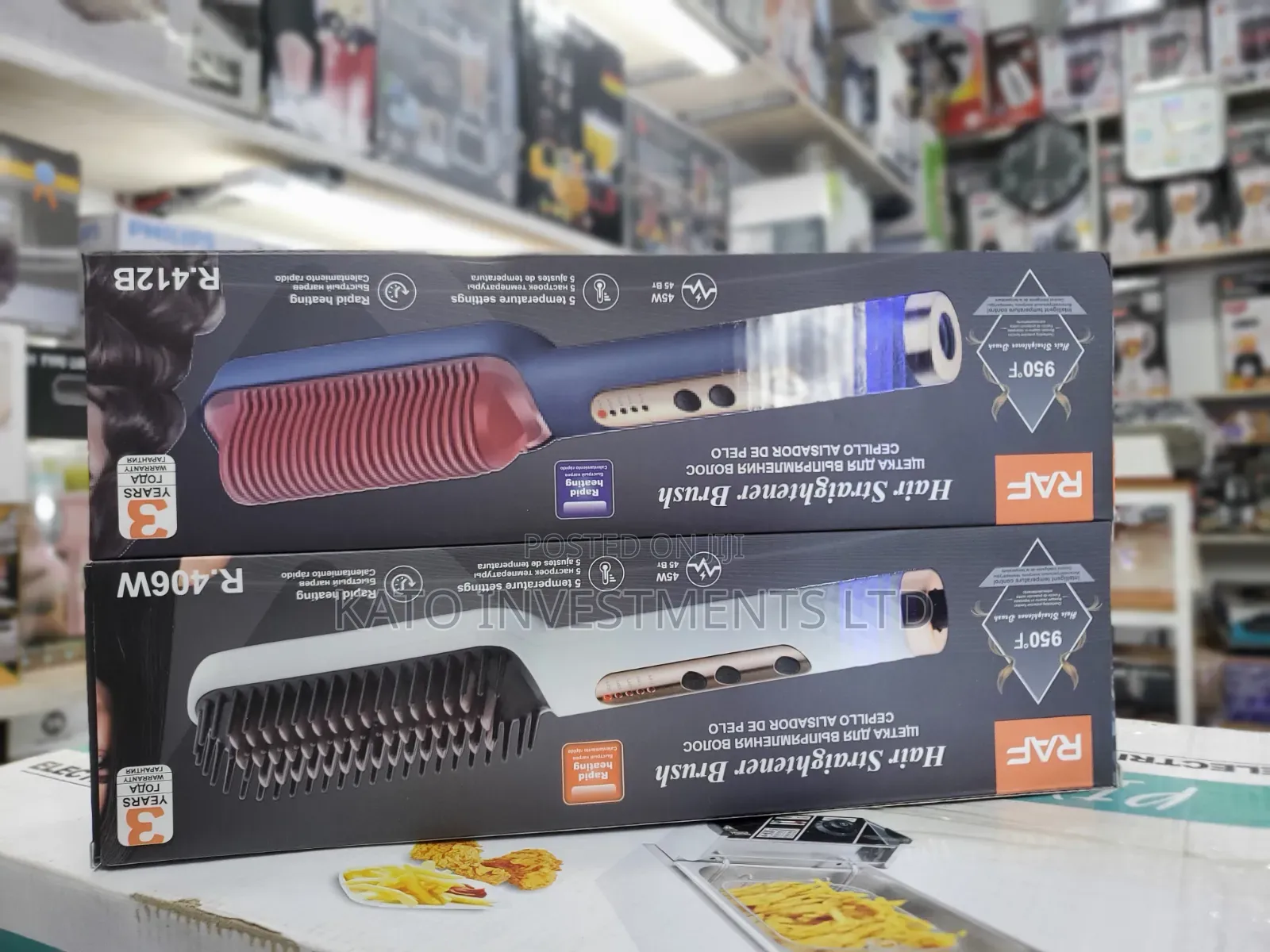 RAF Hair Straightener Brush 45W Hair Styling Brush