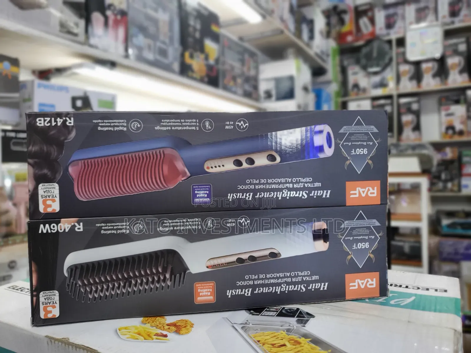 RAF Hair Straightener Brush 45W Hair Styling Brush