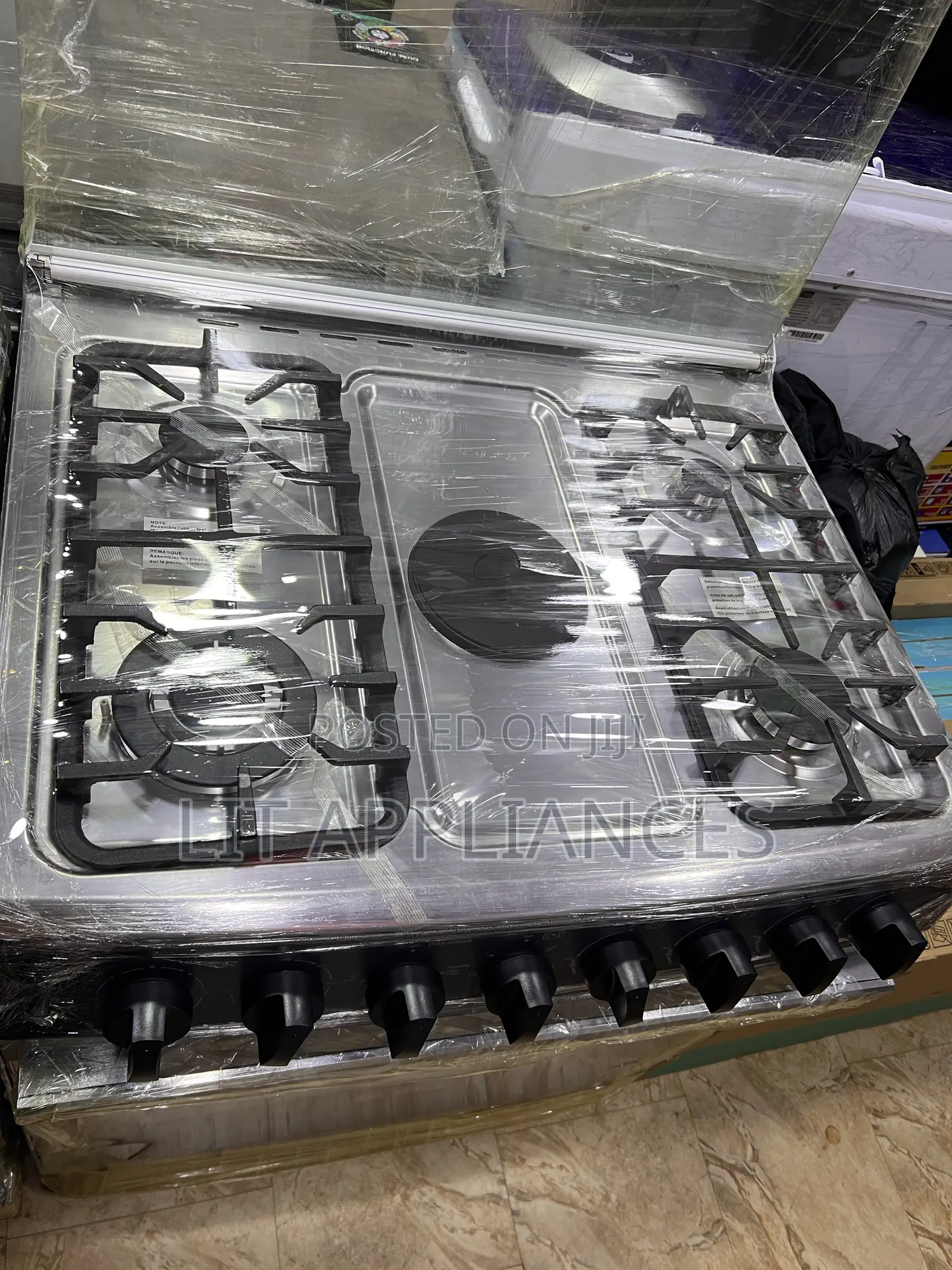 SPJ 60*80cm Cooker,4gas + 1electric Hotplate,3years Warranty.
