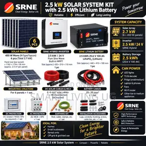 Ready-to-Install Solar Package 2.5kW/24v With Battery Mounting