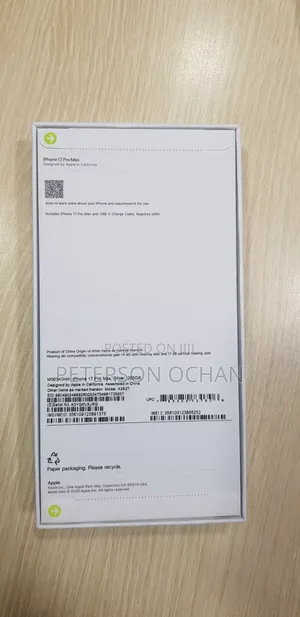 New Apple iPhone 17 Pro Max 512 GB Orange