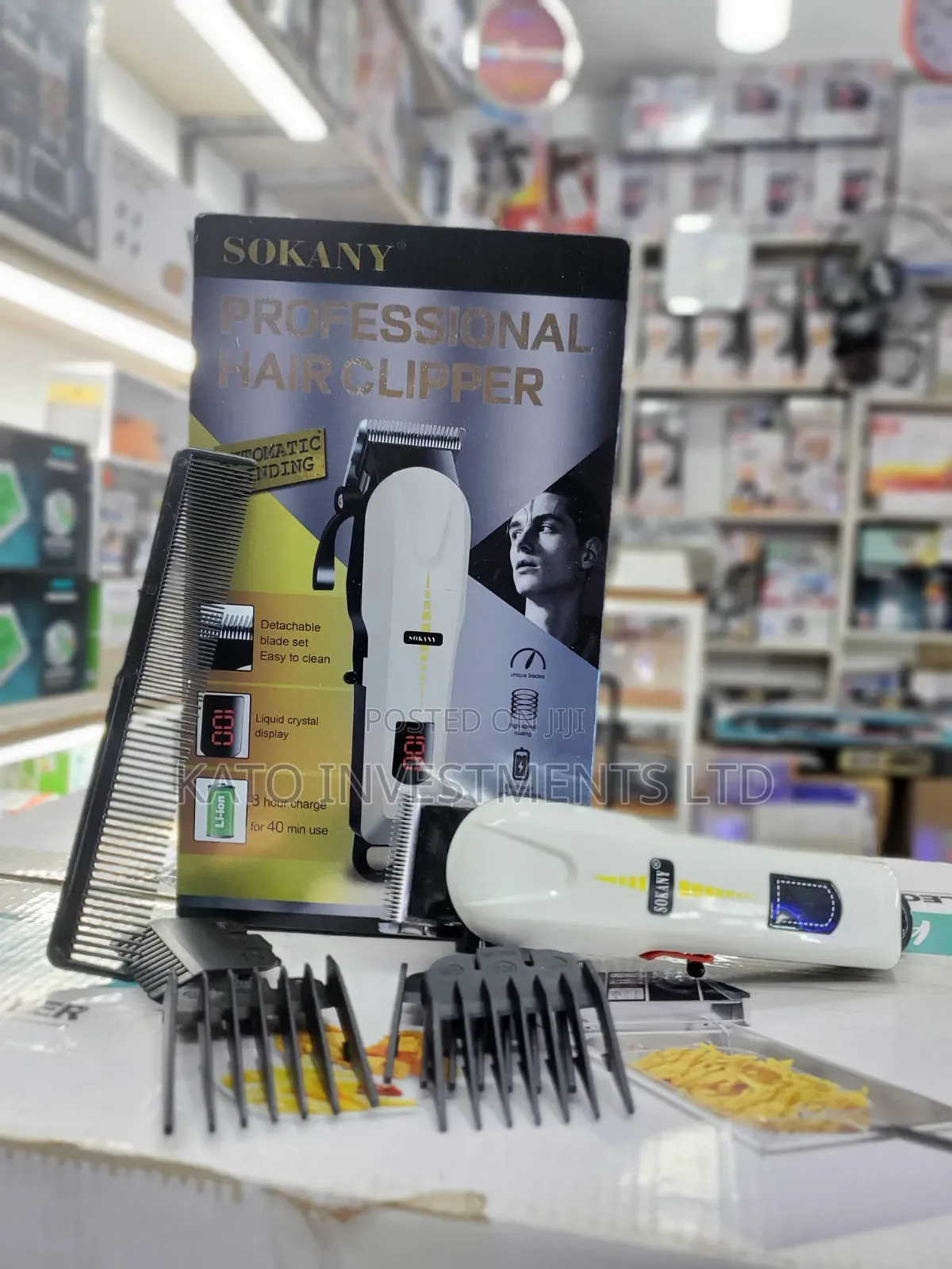Sokany Professional Hair Clipper SK-9909 in White