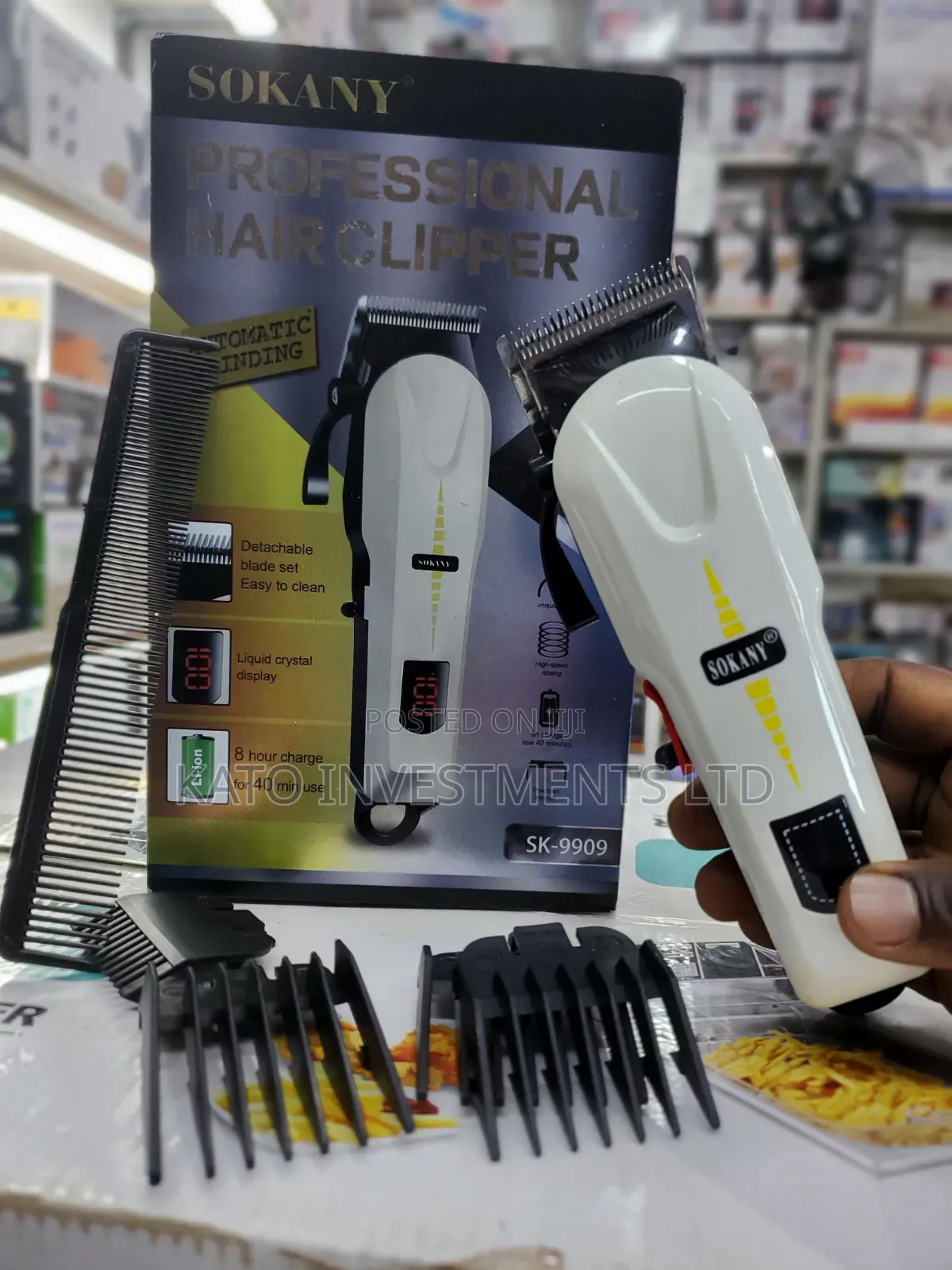 Sokany Professional Hair Clipper SK-9909 in White