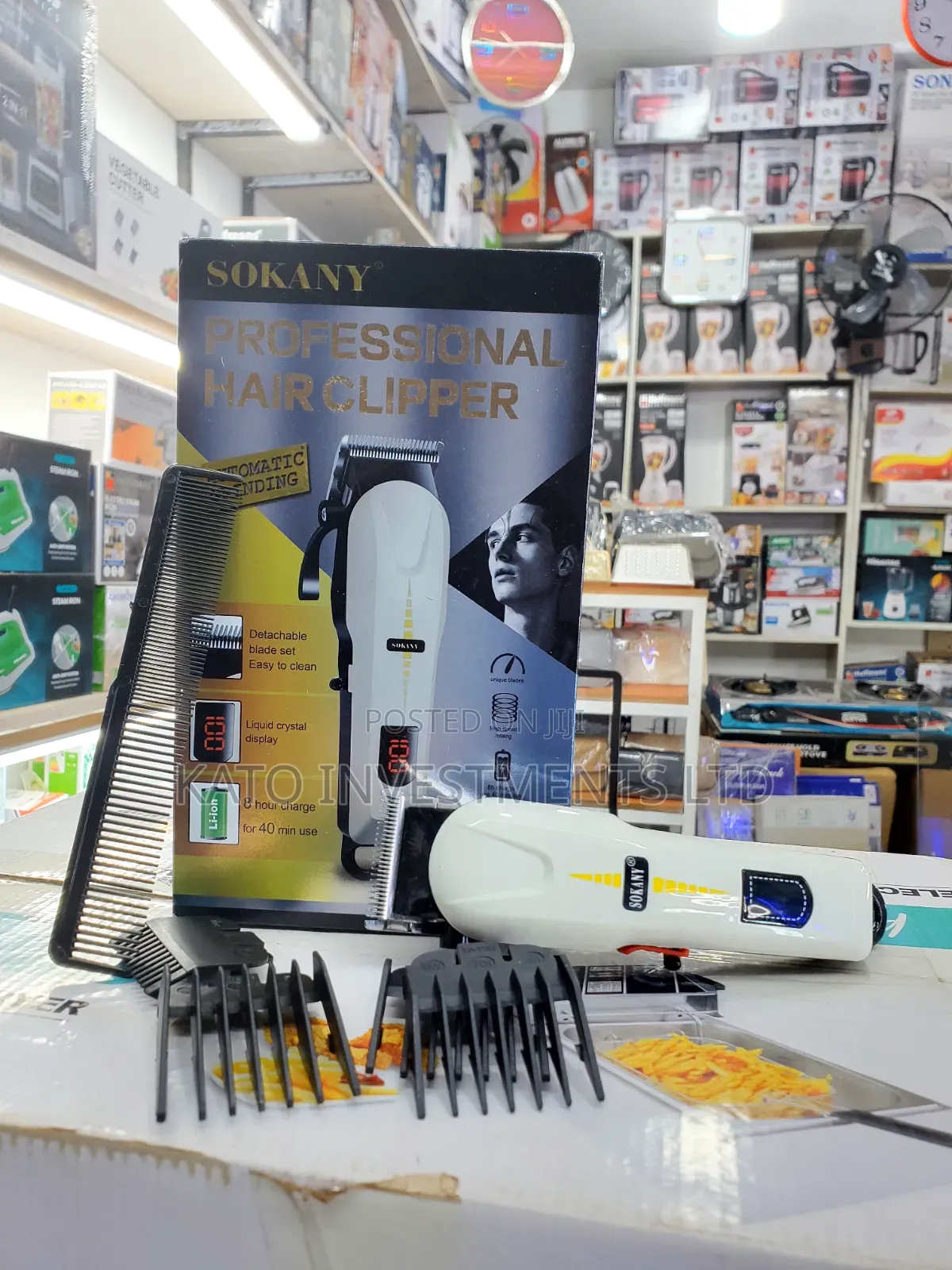 Sokany Professional Hair Clipper SK-9909 in White