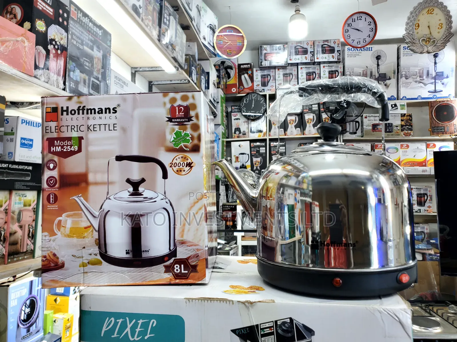 Hoffmans 8L Electric Kettle HM-2549 With a 2000W Heating Capacity
