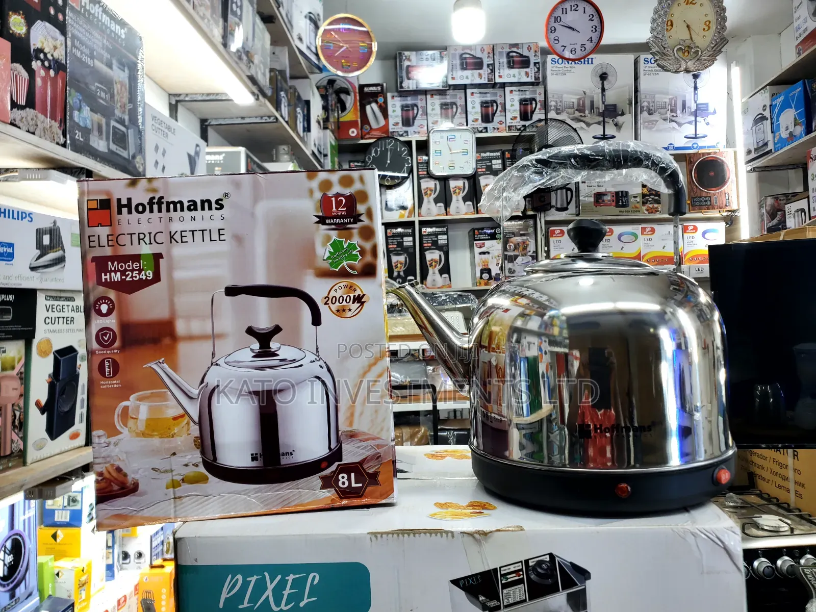 Hoffmans 8L Electric Kettle HM-2549 With a 2000W Heating Capacity
