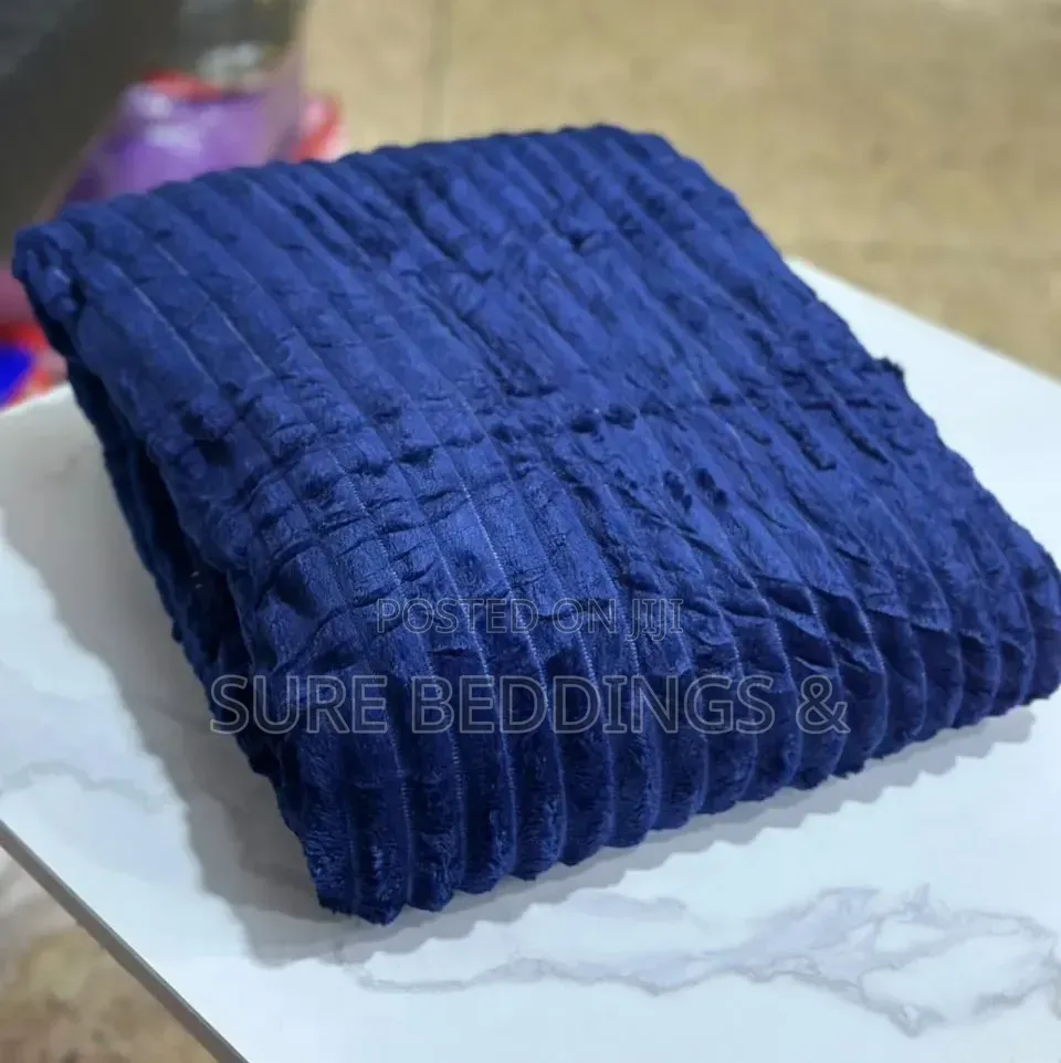 Dark Blue Brown Blankets