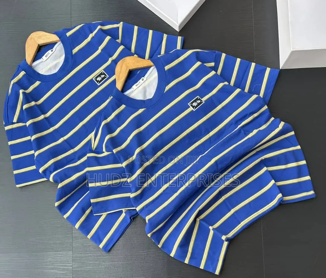 Striped T-Shirts Blue Unq