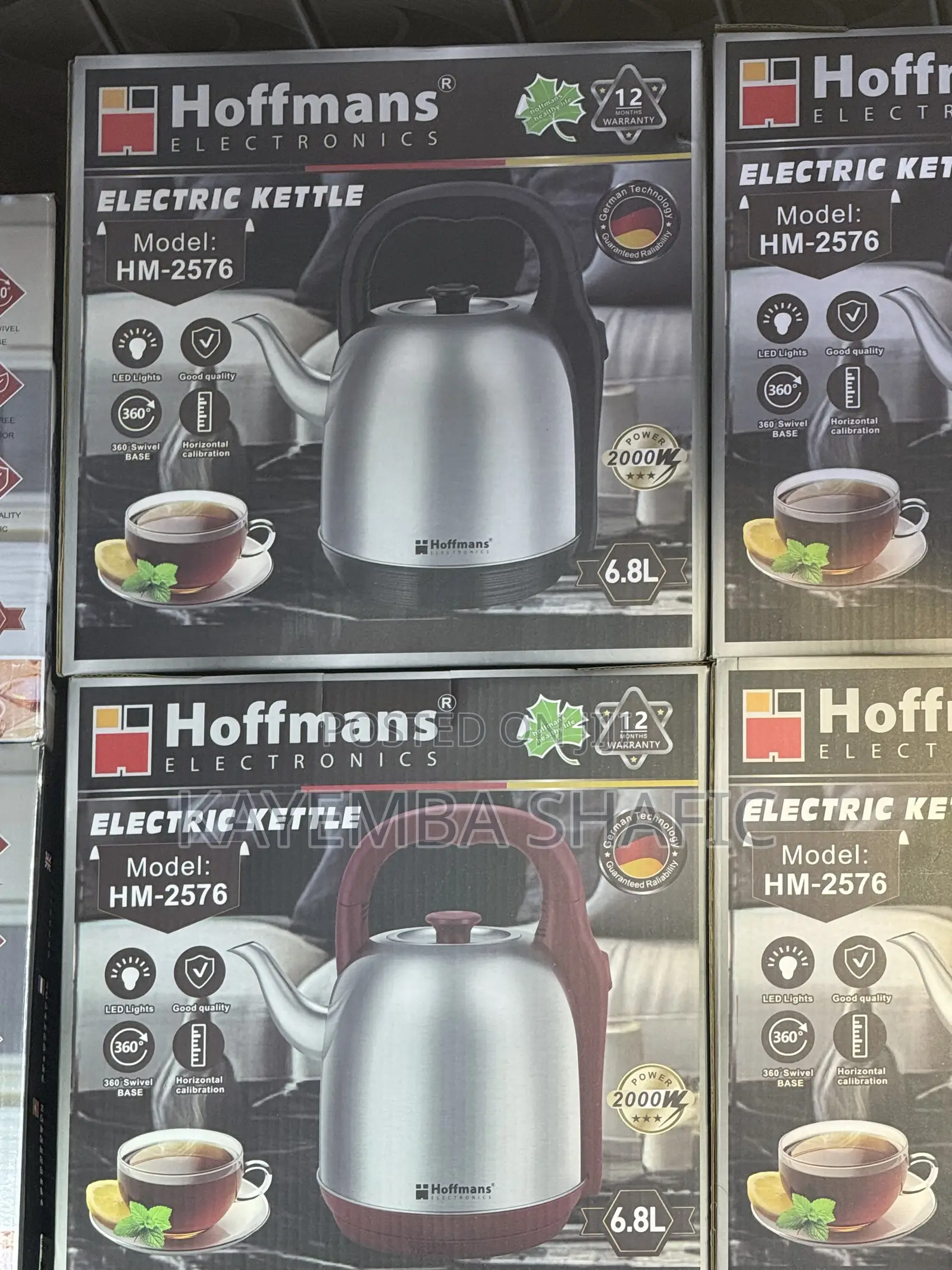 Hoffmans 6.8L Extra Large Stainless Steel Electric Kettle HM-2576