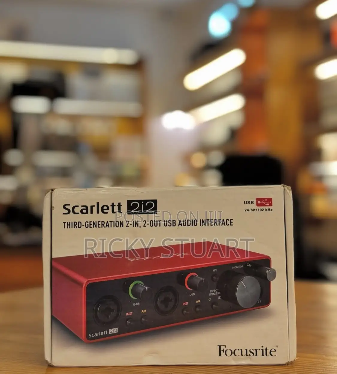 Focusrite Scarlett 2i2 (3rd Generation) USB Audio Interface