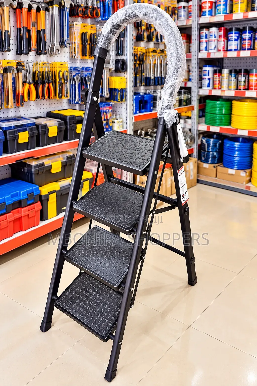 4-Step Folding Step Ladder – Heavy-Duty Multipurpose Ladder