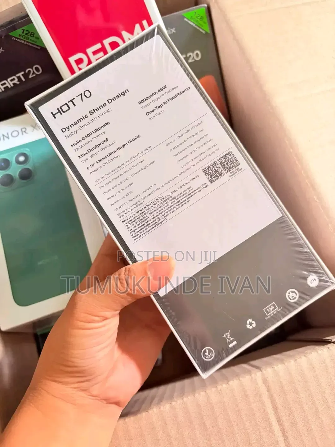 New Infinix Hot 70 128 GB Silver