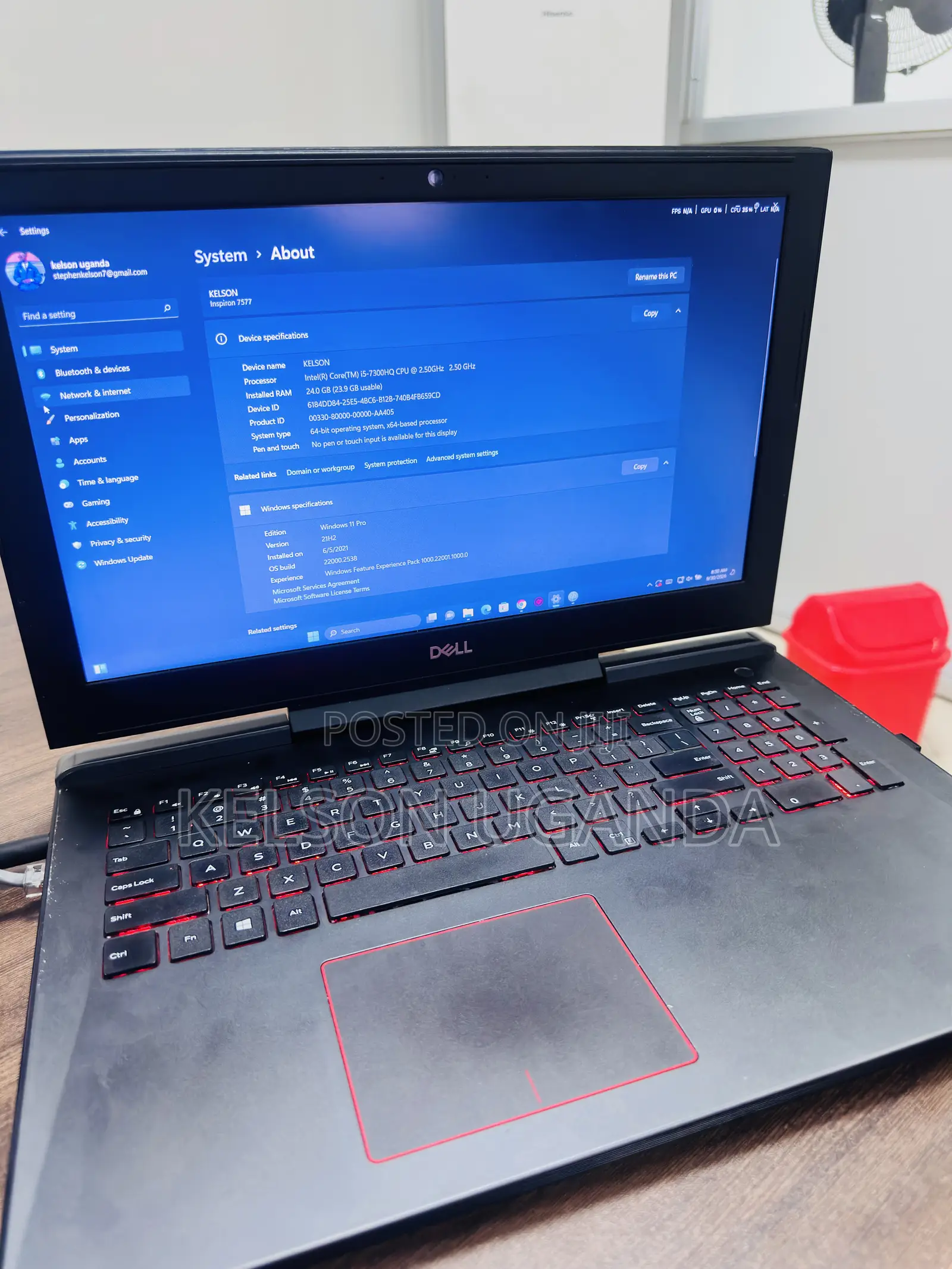 Laptop Dell Inspiron 15 7577 Gaming 24GB Intel Core i5 HDD+SSD 512GB