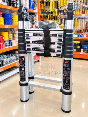 6M / 18FT Double-Stand Telescopic Aluminum Ladder