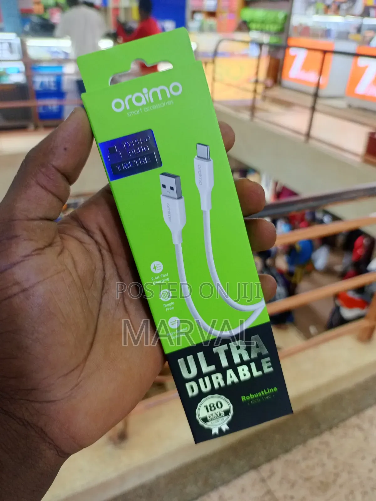 Oraimo RobustLine Type-C Charging Cable (Model OCD-114C)