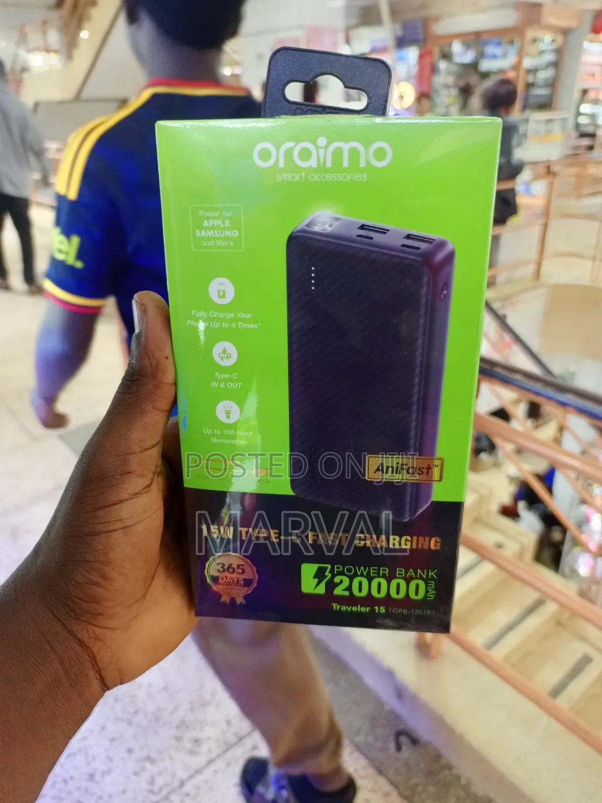 20,000mAh Large Capacity Oraimo Power Bank