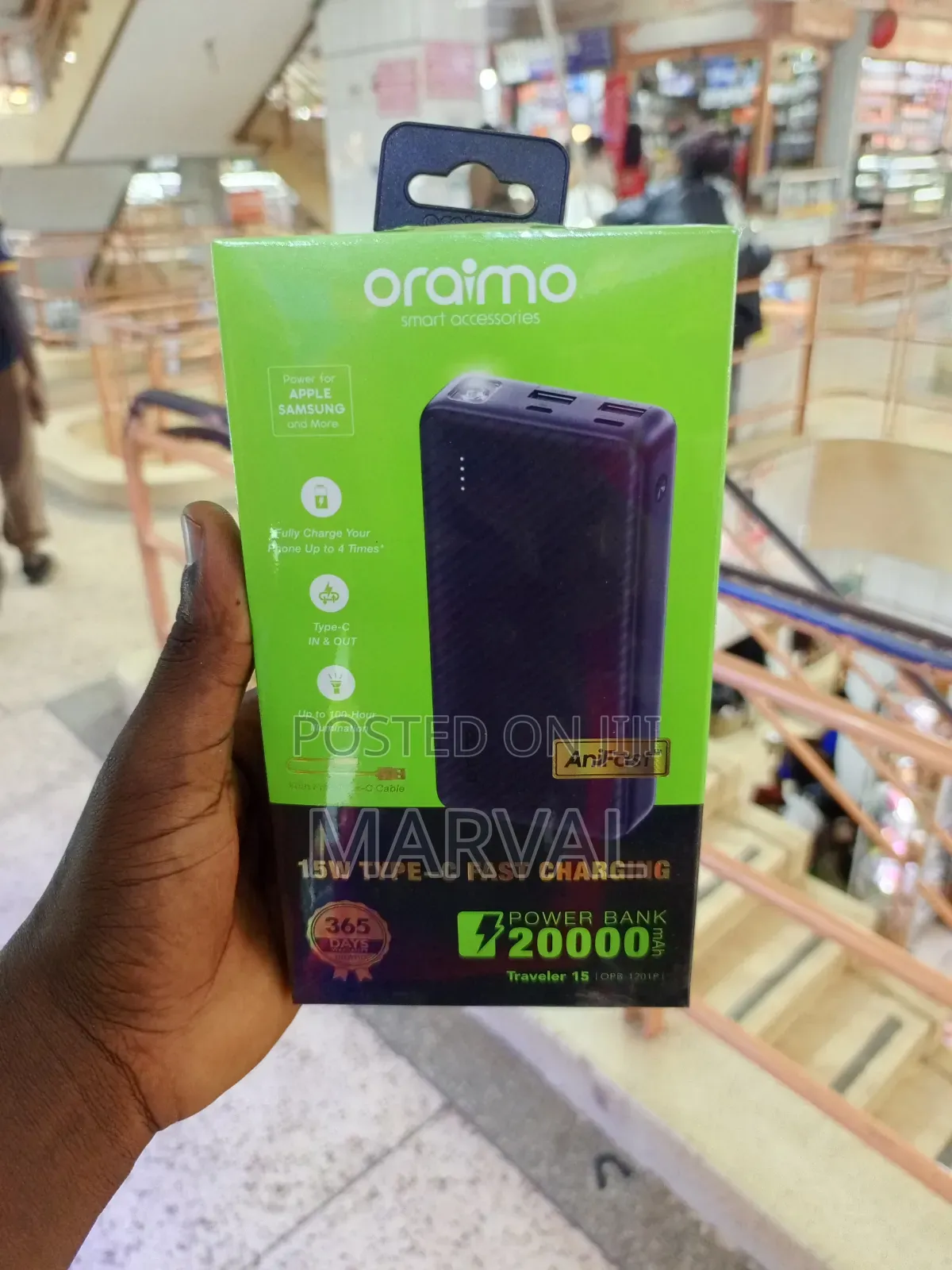 20,000mAh Large Capacity Oraimo Power Bank