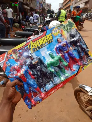 Avengers-Themed 5-Piece Superhero Action Figure Set