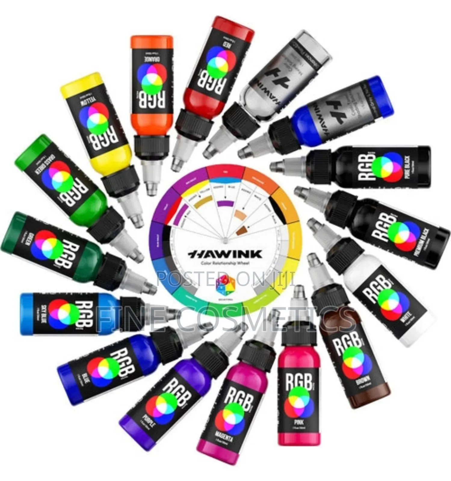 Pro Tattooing Ink RGB Serie Super Pigment Quality Hawink Ink Tattoo