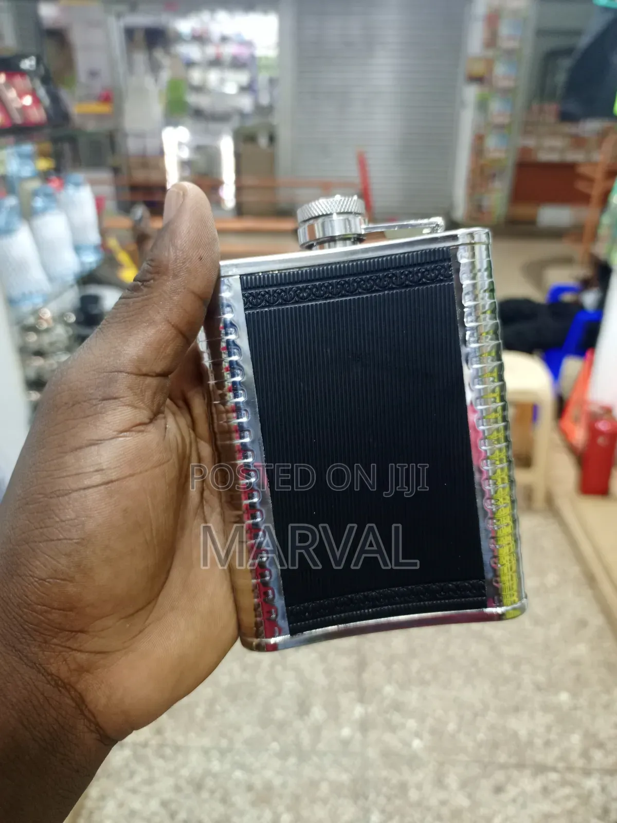 Johnnie Walker-Branded Stainless Steel Hip Flask