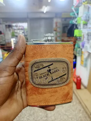 Rustic Elegance Johnnie Walker Black Label Hip Flask