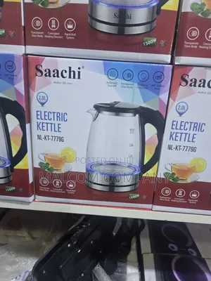 Saachi 2.0L Electric Glass Kettle1500W Automatic Shut-Off Rapid Boil