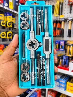 12-Piece Tap and Die Set – Thread Repair Cutting Tool Kit