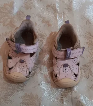 Gimo Baby Girls' Pink Purple Closed-Toe Strap Sandals