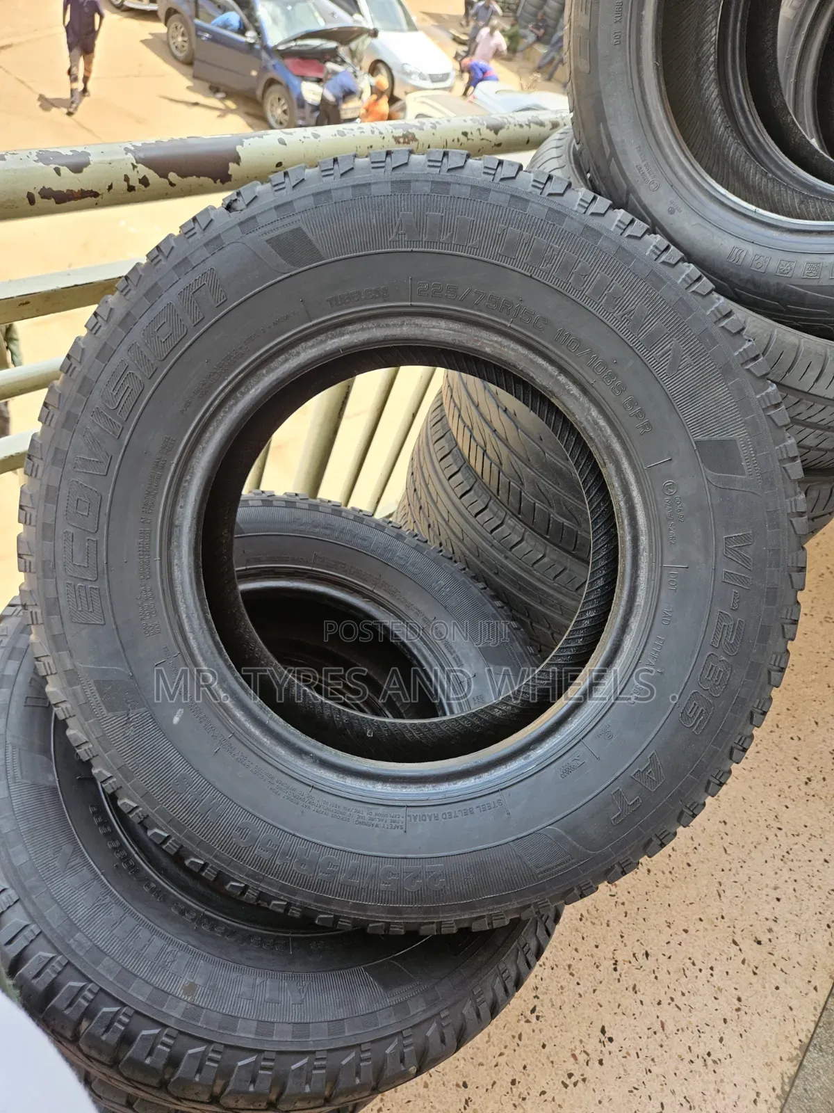 225 75 R15C With a 6PR Ecovision All Terrain AT Tires Still Gd Tires.