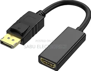 DisplayPort (DP) to HDMI Adapter – UHD 4K, Male to Female, Black