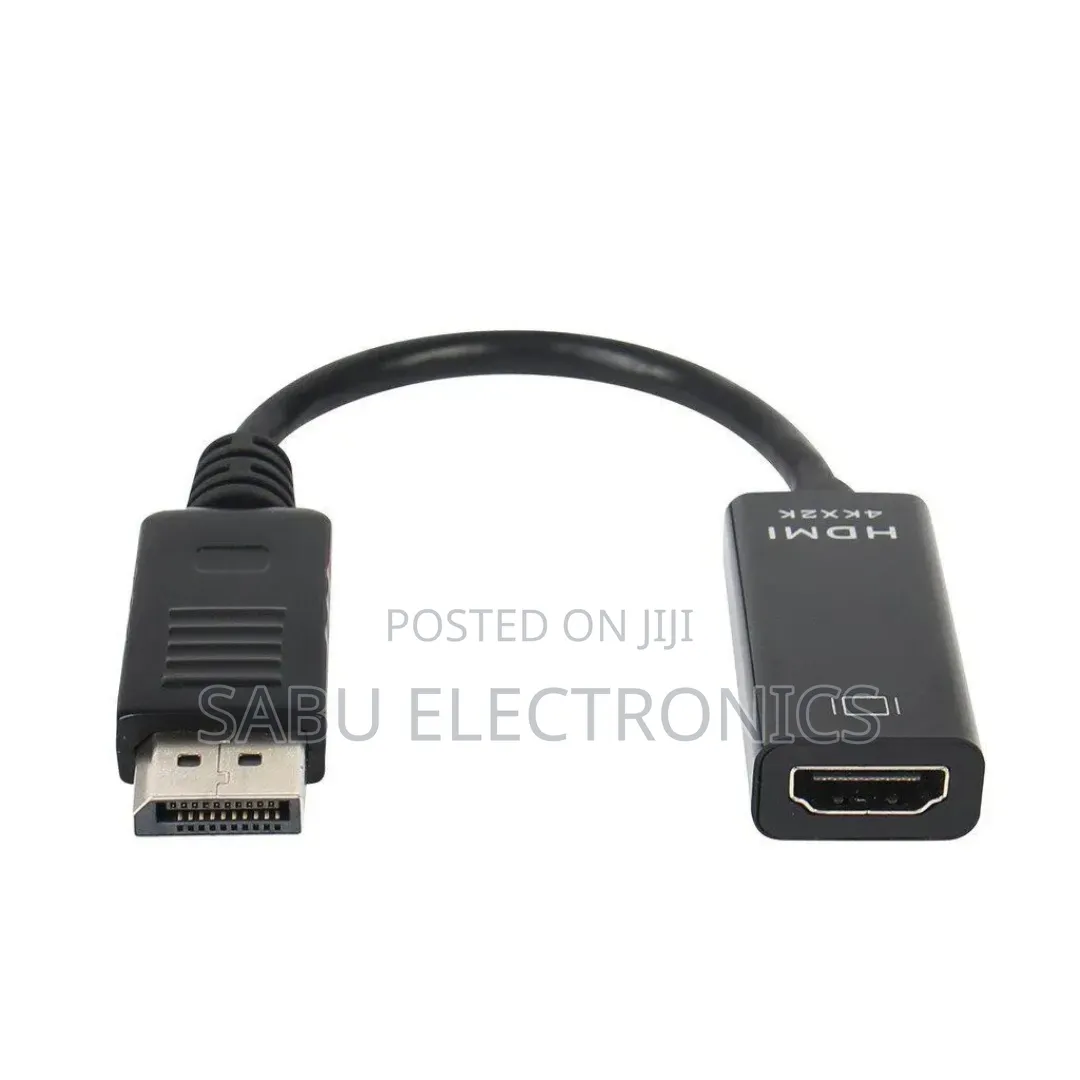 DisplayPort (DP) to HDMI Adapter – UHD 4K, Male to Female, Black