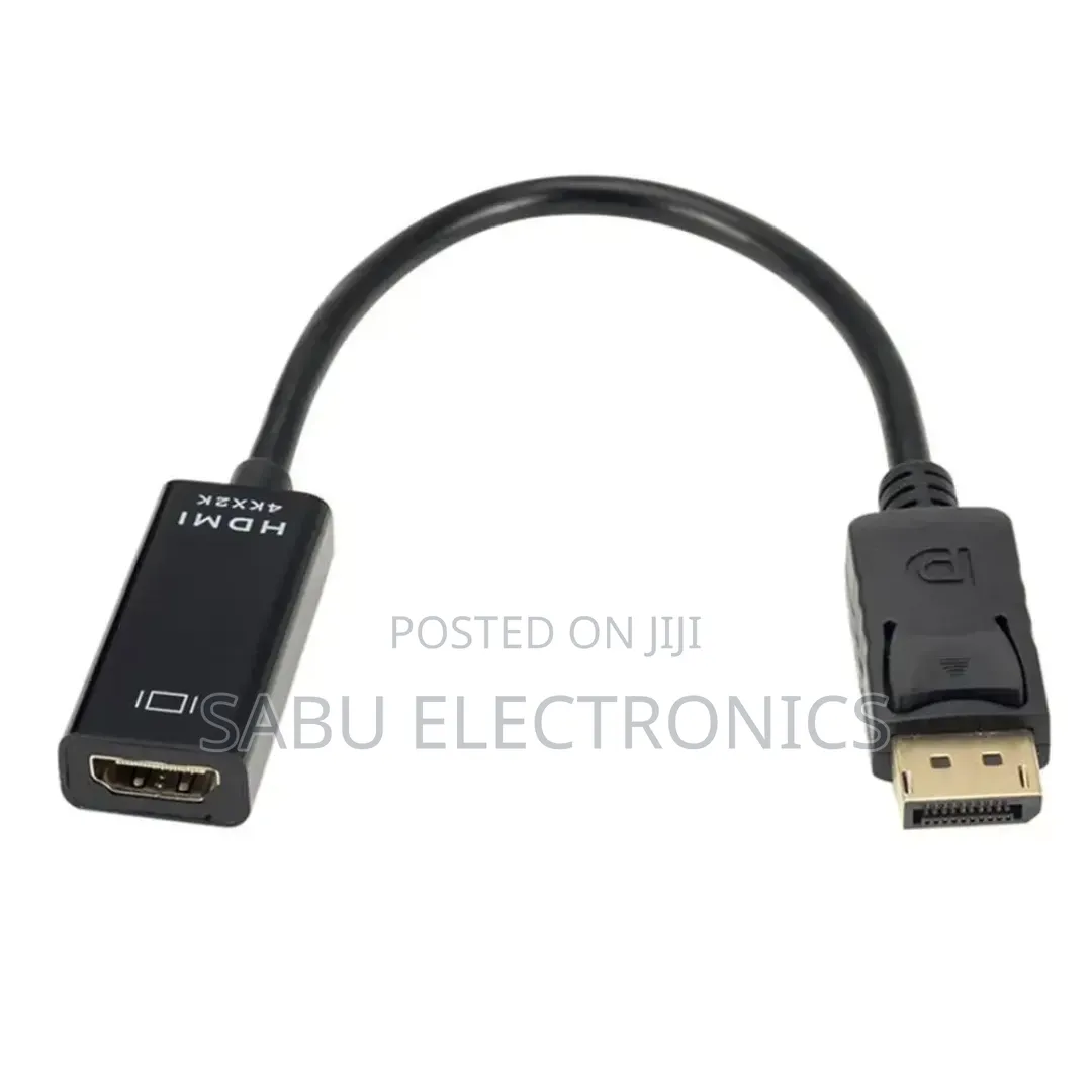 DisplayPort (DP) to HDMI Adapter – UHD 4K, Male to Female, Black