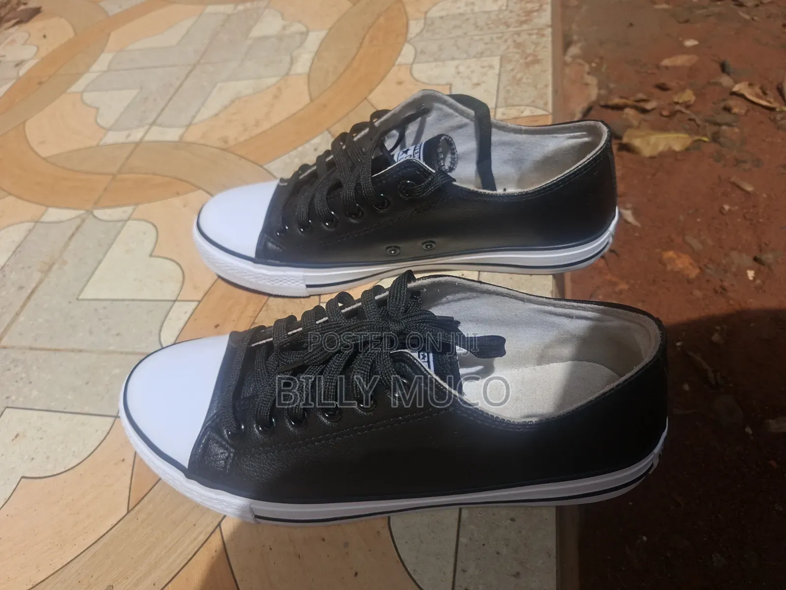 Black Low Top All Star Sneakers – Size 9.5