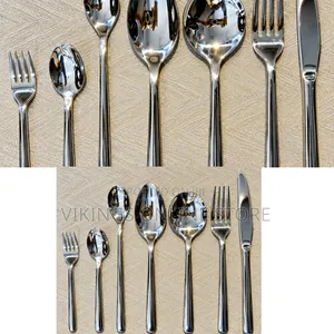 A Polished Stainless Steel Flatware Set