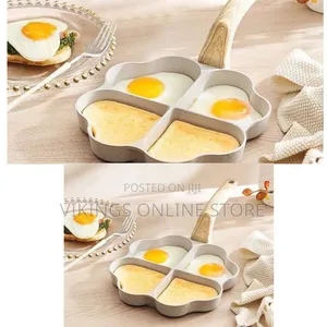 4-Hole Heart Shape Non-Stick Omelette Pan